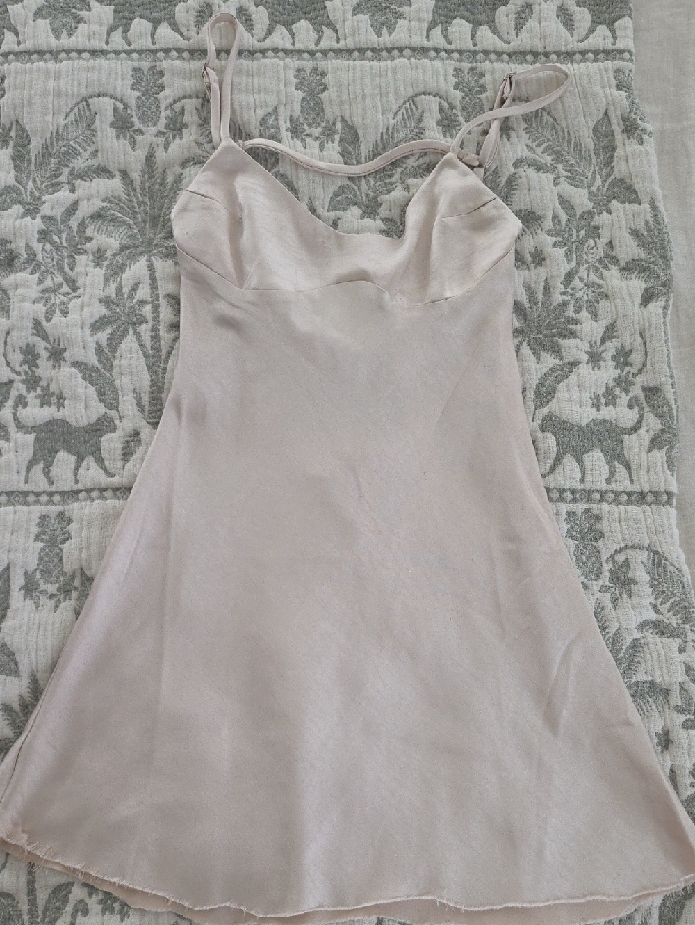 Princess Polly Jazelle Mini Champagne Satin Slip Dress